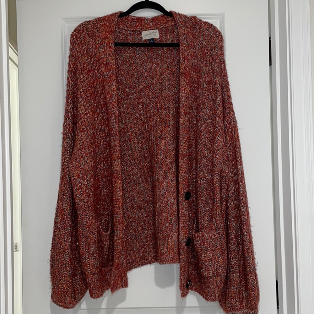 Multicolored chunky cardigan